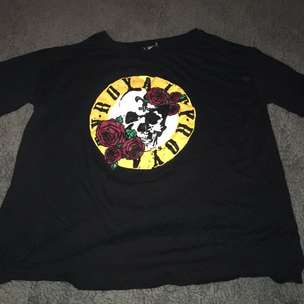 Distressed royal tshirt